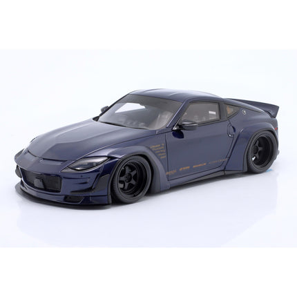 Nissan 400Z 2023 Midnight Blue GT Spirit 1:18 Diecast Model GT494 With Customized