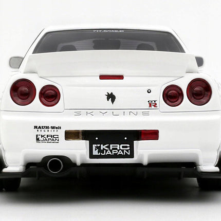 Nissan Skyline GT-R R34 KRC Body Kit 2019 1:18 Resin Model OTTO Mobile Pearl White Limited Edition Collectible