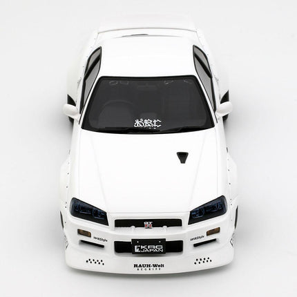 Nissan Skyline GT-R R34 KRC Body Kit 2019 1:18 Resin Model OTTO Mobile Pearl White Limited Edition Collectible