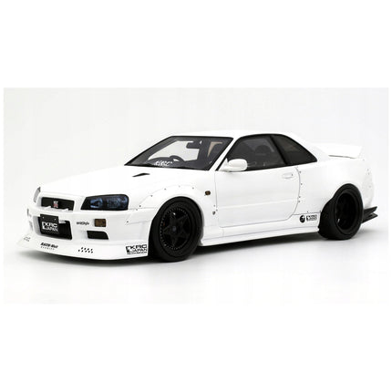 Nissan Skyline GT-R R34 KRC Body Kit 2019 1:18 Resin Model OTTO Mobile Pearl White Limited Edition Collectible