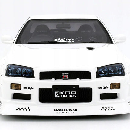 Nissan Skyline GT-R R34 KRC Body Kit 2019 1:18 Resin Model OTTO Mobile Pearl White Limited Edition Collectible