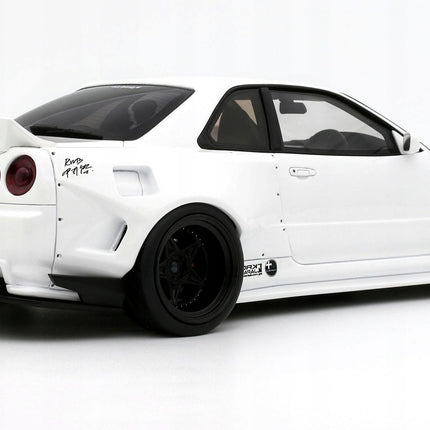 Nissan Skyline GT-R R34 KRC Body Kit 2019 1:18 Resin Model OTTO Mobile Pearl White Limited Edition Collectible