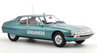 1:18 scale diecast model Citroën SM Gendarmerie police car with blue light and detailed features