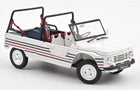 1:18 scale white diecast Citroën Méhari model car with striped detailing