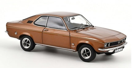 1:18 scale diecast brown classic coupe model car with detailed wheels and chrome trim
