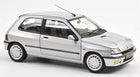 Silver diecast model car, 1:18 scale, three-door hatchback with detailed exterior