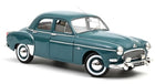 1:18 scale diecast classic blue sedan model car with chrome trim and whitewall tires