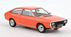 Orange diecast model car, classic coupe, 1:18 scale collectible with detailed features.
