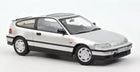 1:18 scale silver diecast model car with black trim, three-door hatchback, on white background