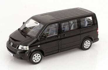 Black diecast model van with detailed interior, 1:18 scale collectible vehicle