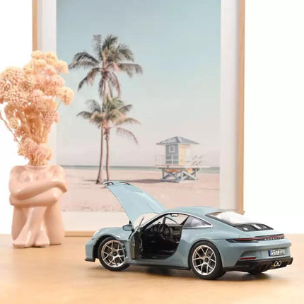 Norev Porsche 911 S/T 2023 Meissenblue 1:18 Scale Diecast Model Opening Doors Trunk Collector Car 187470