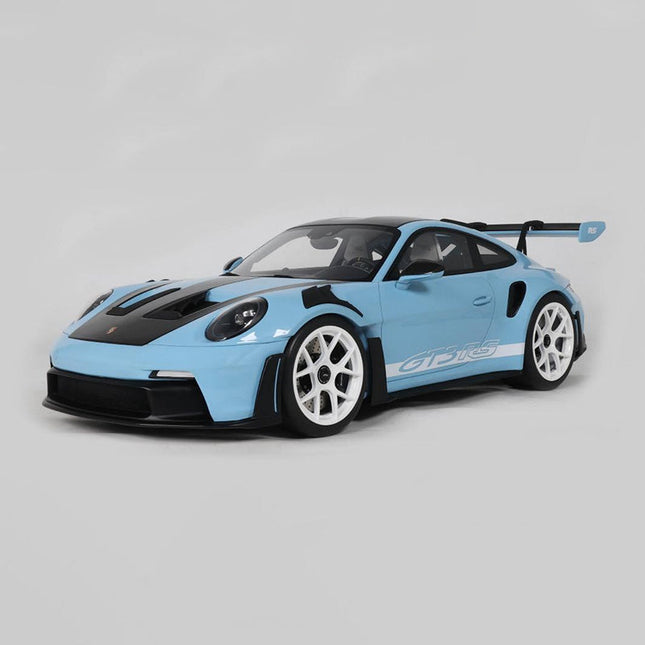 GT Spirit Porsche 911 992.1 GT3 RS 2022 Shark Blue 1:12 Resin Model Car - detailed collector display model