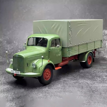 Schuco Mercedes-Benz L3500 Truck Transporter Green 1:18 Diecast Model Truck - detailed collector display model
