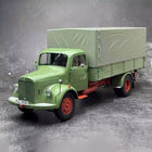 Schuco Mercedes-Benz L3500 Truck Transporter Green 1:18 Diecast Model Truck - detailed collector display model