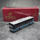 YX Car Model Original Beijing Bus Route 496 1:64 Diecast Model Bus - detailed collector display model