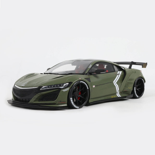 GT Spirit Honda NSX LBWK KAKI 2026 Matte Green 1:18 Resin Model Car - detailed collector display model