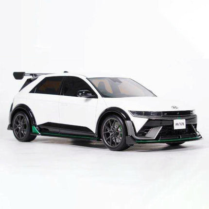 Otto 2025 Hyundai IONIQ 5 N DK Edition White 1:18 Resin Model Car - studio product photo of the scale model