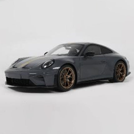 GT Spirit Porsche 911 [992.2] GT3 Touring Gray 1:18 Diecast Model Car - studio product photo of the scale model