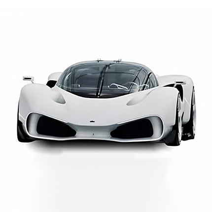 GT Spirit NILU 27 White 1:18 Resin Model Car - studio product photo of the scale model