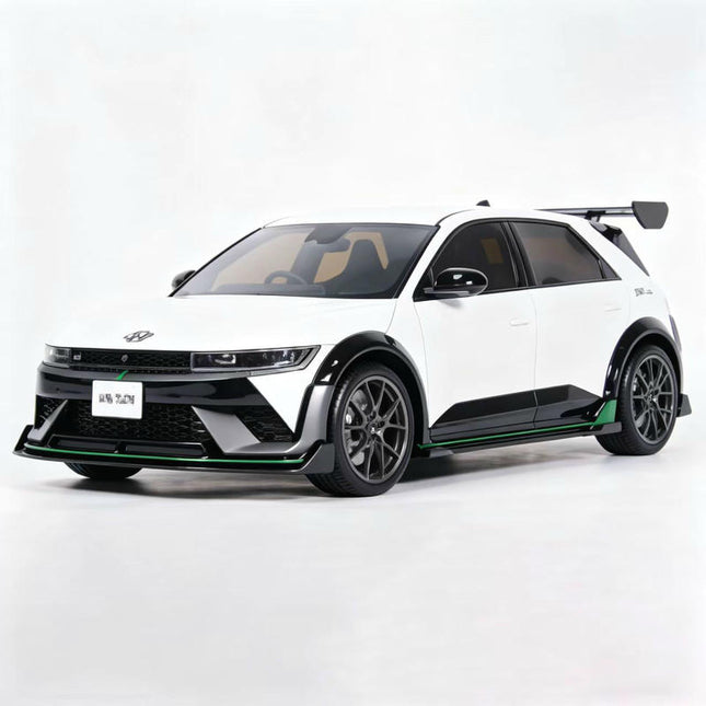 Otto 2025 Hyundai IONIQ 5 N DK Edition White 1:18 Resin Model Car - detailed collector display model