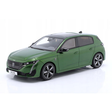 Peugeot 308 GT 2022 Diecast Model, Otto Mobile 1:18 (Custom Plates)