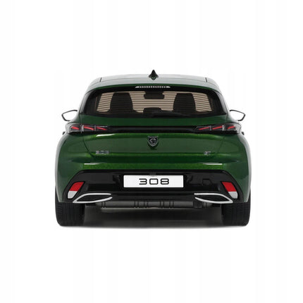 Peugeot 308 GT 2022 Diecast Model, Otto Mobile 1:18 (Custom Plates)