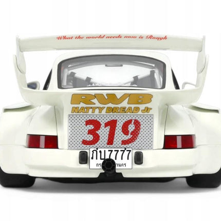 Porsche 911 (964) RWB Natty Dread Jr. White 1:18 Diecast Model