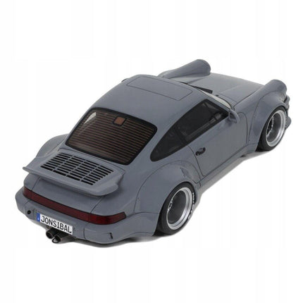 Porsche 911 (964) RWB Rauh-Welt Jonsibal 2015 Nardo Gray GT Spirit 1:18 Diecast Model GT477 With Custom Number Plates
