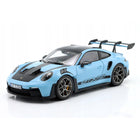 Porsche 911 (992) GT3 RS Weissach Pack 2022 Gulf Blue Norev 1:18 Diecast Model 187367 With Custom Number Plates
