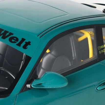 Porsche 911 (997) RWB Green Hell 1:18 Diecast Model with Custom Plates