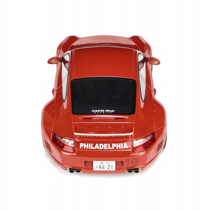 Porsche 911 997 RWB Rauh-Welt Body Kit Aka Phila 2021 GT Spirit 1:18 Diecast Model GT874 Diecast Model Car With Custom Plates