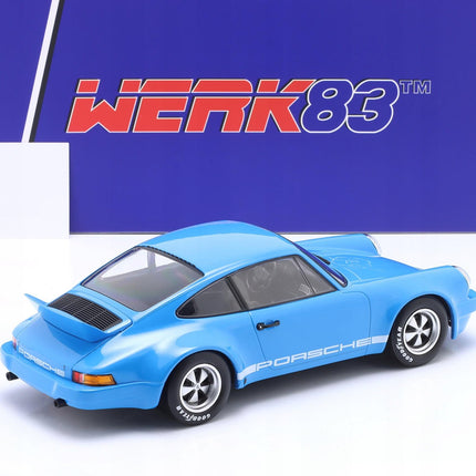 Porsche 911 Carrera 3.0 RSR Coupe Street Version Blue WERK83 1:18 Model Car