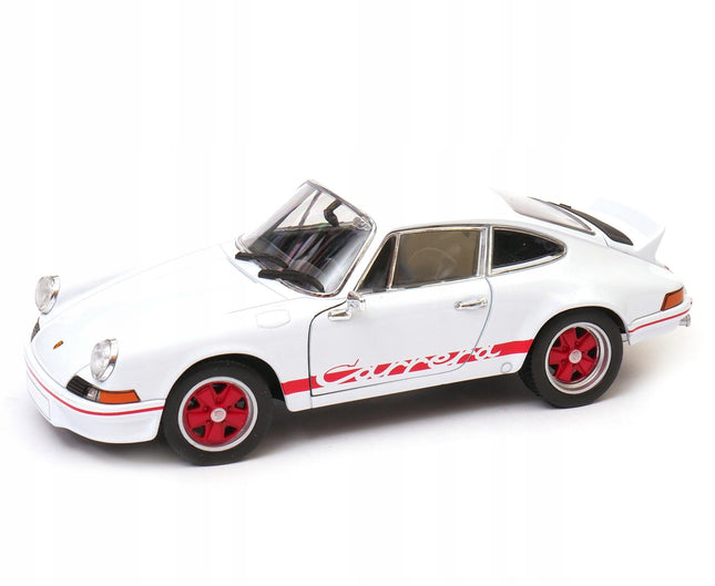 Porsche 911 Carrera RS 2.7 1:24 Welly Diecast Model Car Metal Collector Scale Model with Custom Plates