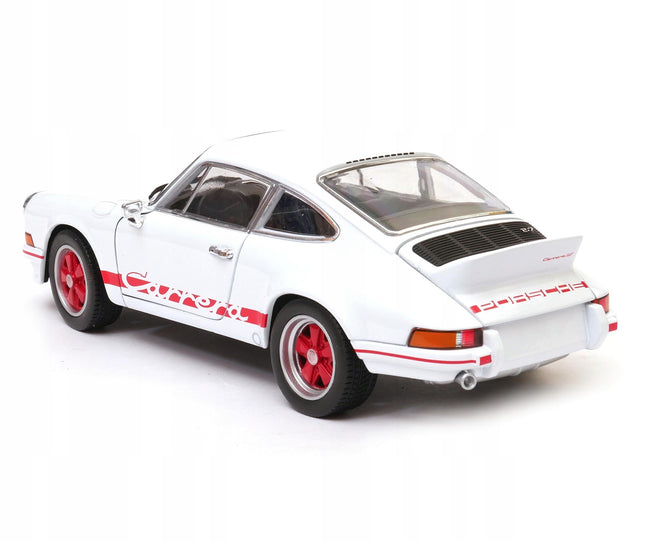 Porsche 911 Carrera RS 2.7 1:24 Welly Diecast Model Car Metal Collector Scale Model with Custom Plates