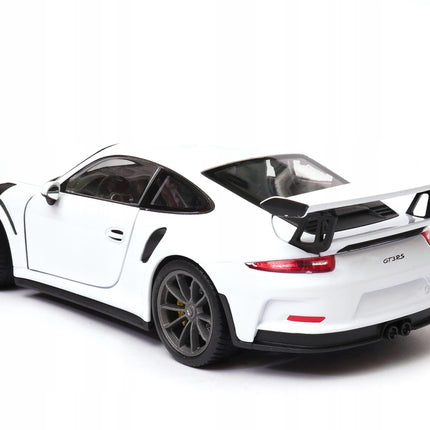 Porsche 911 GT3 RS 2016 White Welly 1:24 24080 Diecast Model with Custom Plates