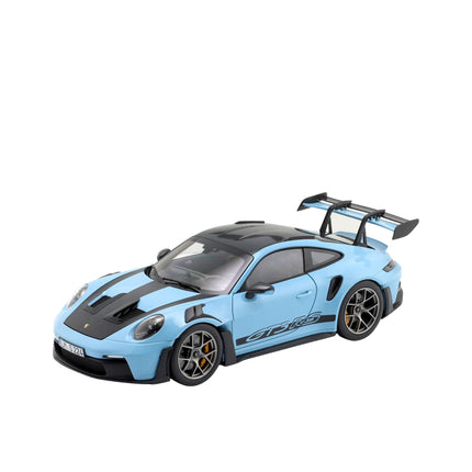 Porsche 911 GT3 RS Weissach 2022 Gulf Blue 1:18 Model with Custom Plates