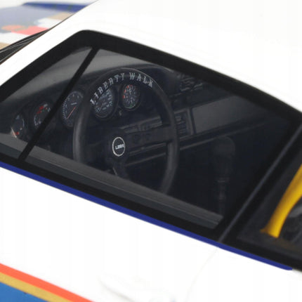 Porsche 911 RWB x LB Walk Rauh-Welt 2023 #2 1:18 GT Spirit Blue White Resin Model Custom Plates