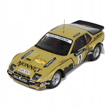 Porsche 924 Carrera GTS #1 Rallye Hesse 1981, 1:18 Diecast Model with Custom Plates