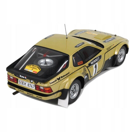 Porsche 924 Carrera GTS #1 Rallye Hesse 1981, 1:18 Diecast Model with Custom Plates