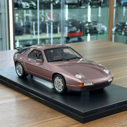 GT Spirit 1:18 Resin Porsche 928 S4 1980 Cassis Red Metallic Diecast Model Car - detailed collector display model