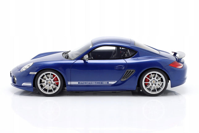Porsche Cayman R 2012 1:18 GT Spirit Aqua Blue Resin Model Custom Plates