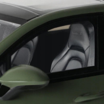 Porsche Panamera Turbo S Sport Turismo 2021 Olive Green GT Spirit 1:18 GT447 Diecast Model Car With Personalized Plates