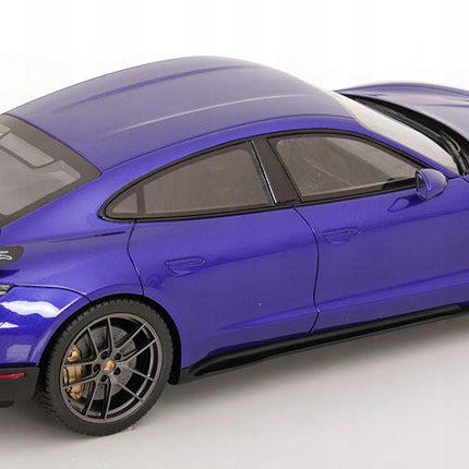 Porsche Taycan Turbo GT 2023 Purple 1:18 GT Spirit Resin Model Custom Plates