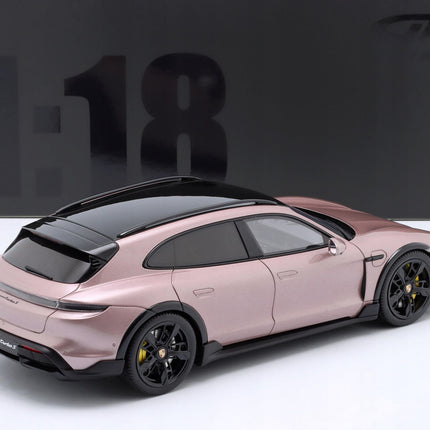 Porsche Taycan Turbo S Cross Turismo 2022 Diecast Model (1:18) - Frozen Berry, Custom Plates
