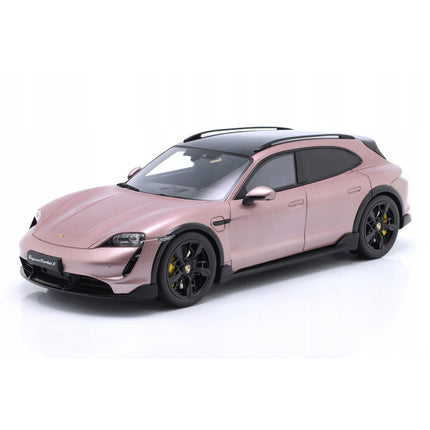 Porsche Taycan Turbo S Cross Turismo 2022 Diecast Model (1:18) - Frozen Berry, Custom Plates