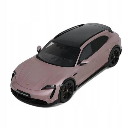 Porsche Taycan Turbo S Cross Turismo 2022 Diecast Model (1:18) - Frozen Berry, Custom Plates