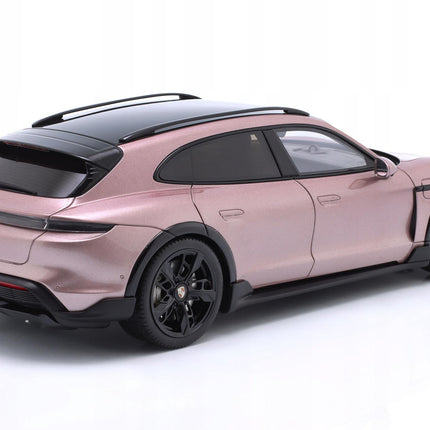 Porsche Taycan Turbo S Cross Turismo 2022 Diecast Model (1:18) - Frozen Berry, Custom Plates