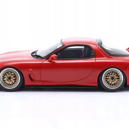Red Mazda RX-7 FD RS Diecast Model Car with Custom Plates (1:18 Scale)