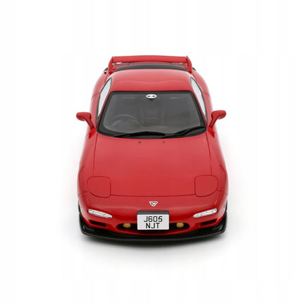 Red Mazda RX-7 FD RS Diecast Model Car with Custom Plates (1:18 Scale)