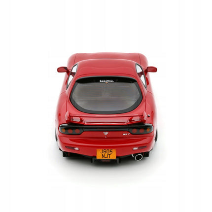 Red Mazda RX-7 FD RS Diecast Model Car with Custom Plates (1:18 Scale)